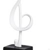 Creative Music Note Figurine Resin Statue Sculpture Artwork for and home Decoration