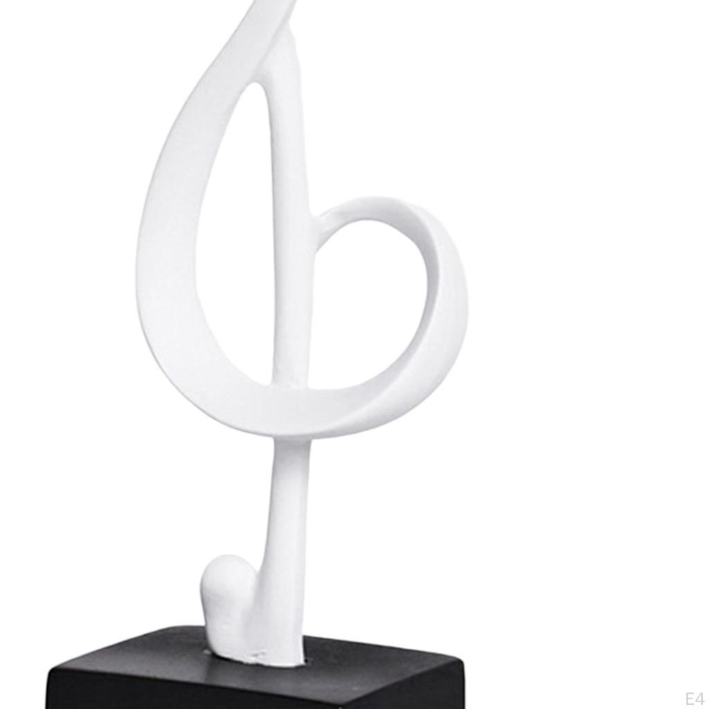 Creative Music Note Figurine Resin Statue Sculpture Artwork for and home Decoration