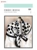 Silk scarf Korean version polka dot fashion scarf twill square scarf 91cm simple light luxury temperament sun protection shawl headscarf women