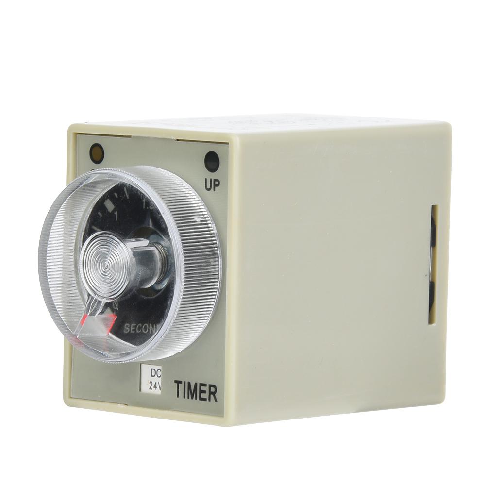 

AH3 3 Timer Relay Electronic Type Adjustable Release Delay Time Relay 8 Pins 3S (DC24V)