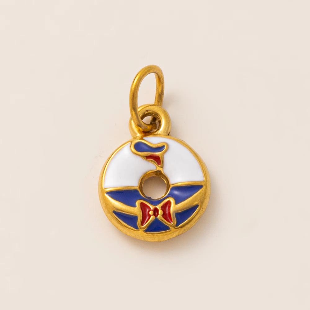 18K Gold Plated Stainless Steel Adjustable Chain with Fruit Pendant for DIY Jewelry