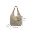 Yogodlns Casual Woven Straw Bag Large Capacity Fashionable Shoulder Beach Vacation Bag for Spring Summer Shopper Handbag Totes