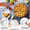 Cheesecake Slicer Cake Cutting Tool Stainless Steel Pie Cutter Non Stick Round Pastry Cheese Pizza Cutting Press Tool with Side