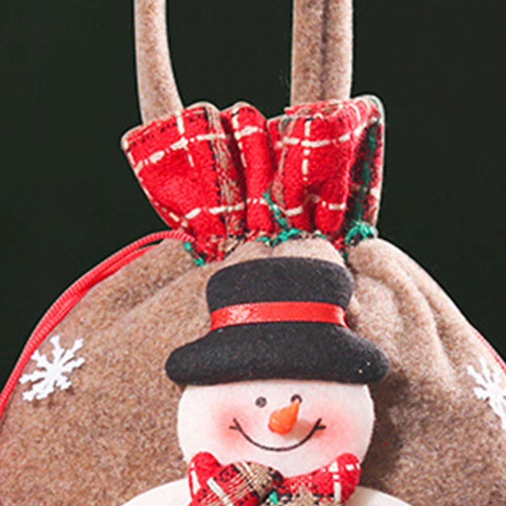 Sacos de Doces de Natal Pacote Armazenamento, Enfeites Saco de Chocolate, Presente