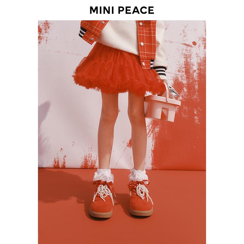 Красная юбка-принцесса для девочки MiniPeace 110 китайский красный