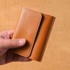Multi-card Slot Solid Color Portable Leather Card Case Universal Bank Card Credit Card ID Bus Card Holder Travel Card Organizer