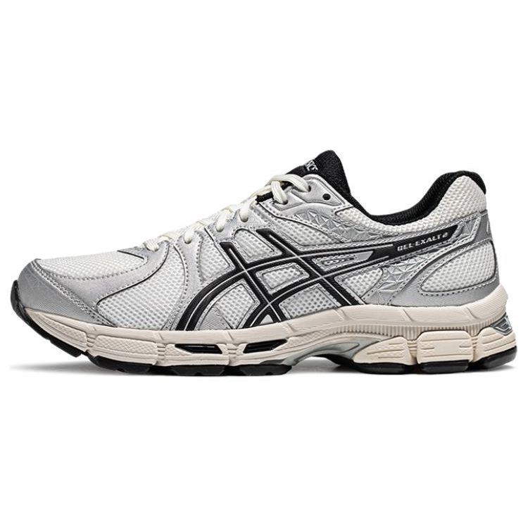 Asics Gel-Exalt 2 Comfortable Daily Wear Durable Breathable Low-Top Casual Running Shoes Women Sneaker White Black 1012B868-102