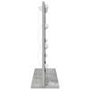 Bathroom Mirror Right Angled Concrete Grey 60 x 55 x 18 cm