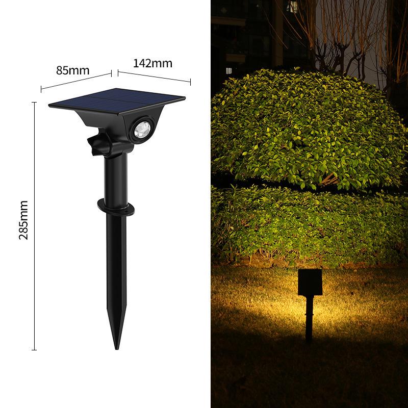 LED Solar Lawn Light - Waterproof Outdoor Spotlight for Garden, Villa, Courtyard Decor