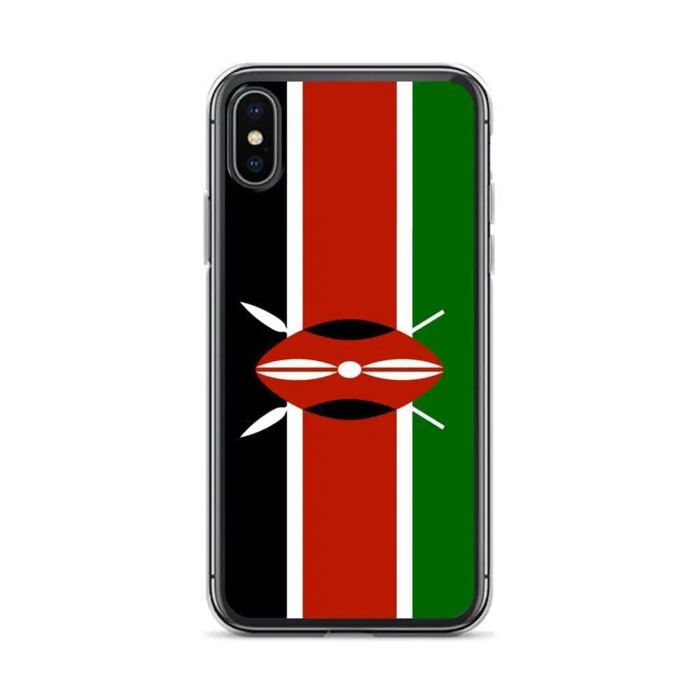 Coque iPhone - Drapeau du Kenya - iPhone X - Sopa de silicona - Diseño fin et léger - Protección máxima