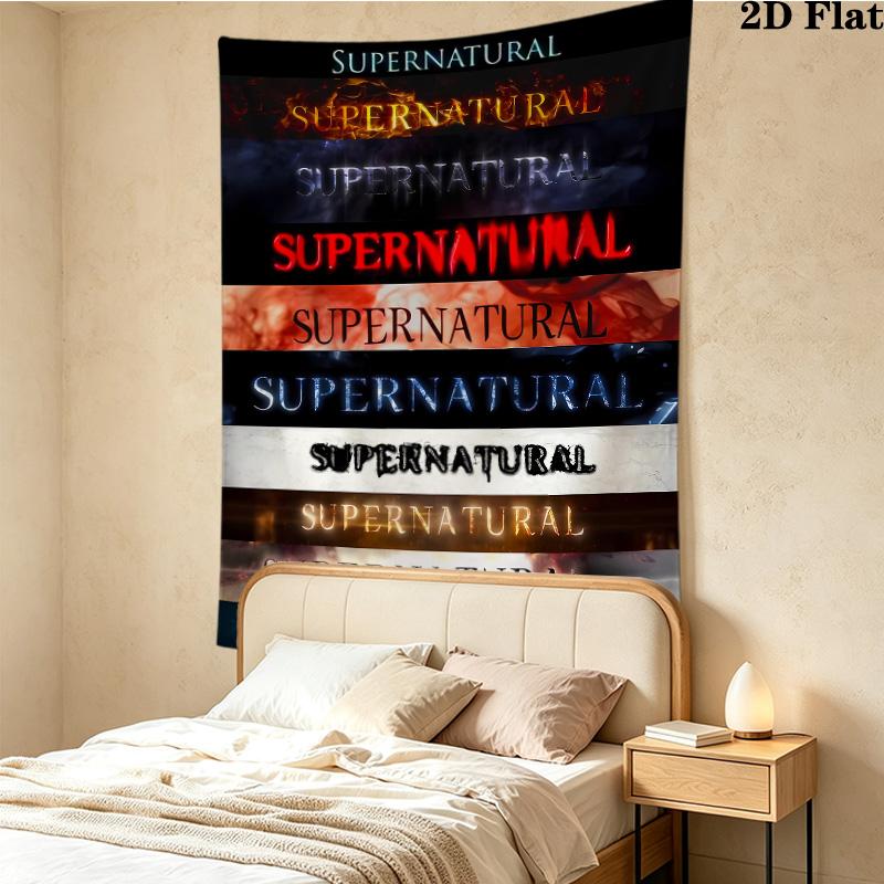 Supernatural Wall Tapestry Aesthetic Wall Hanging Printed Fabric Blanket Decorative Tapestries For Bedroom Living Room Home Decor