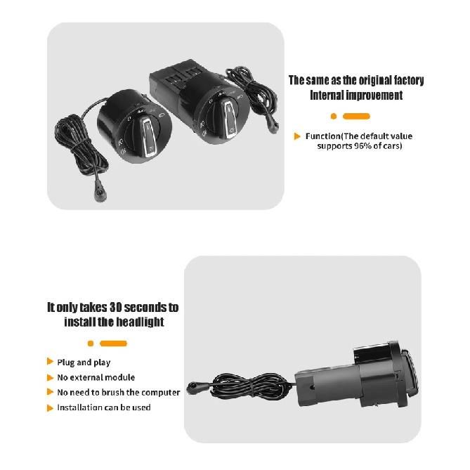 For VW Passat B5 B7 Transporter T5 Tiguan Jetta MK6 Golf 4 6 Beetle Automatic Headlight Switch Sensor Accessories Automatic Head