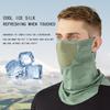 Solskydd Ansiktsmask Andningsbar Nät Halsduk Mask Scarf Isilke Utomhusmask Körning Cykling Elastisk Hängande Öronmask