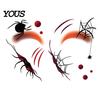 Skin Friendly Temporary Face Art Halloween Tattoo Stickers, Waterproof Scary Makeup Decals for Party, Kits Adults Wound Scar Body Kids Water Transfer
