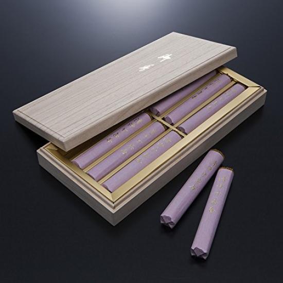 Awaji Baikundou Gift Pure Sweet Tea 8 Paulownia Wood Personalized Incense Sympathy Memorial Premium Mourning Gift Incense, Fragrance, Bundles, Box,