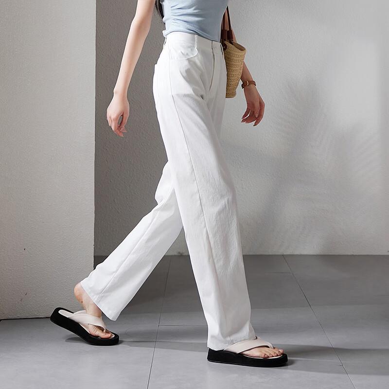 SOFSIL Women's Casual Straight-Leg Mop Pants