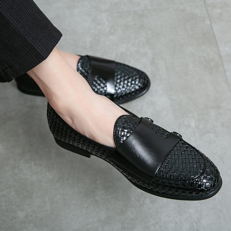 Summer new youth Doudou shoes genuine leather breathable casual leather shoes 38