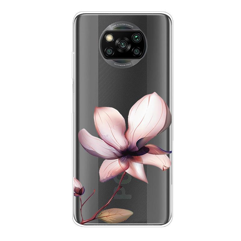For Xiaomi Poco X3 NFC Case TPU Silicone Soft Cartoon Clear Case for Poco X3 Pro Phone Cover PocoX3 Pro Global Transparent Coque