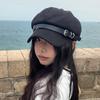 Lovely Stylish Cabbie Hat Rabbit Theme Furry Ear Vintage Cabbie Caps Unisex Headwear Autumn Winter Hat for Daily Wear