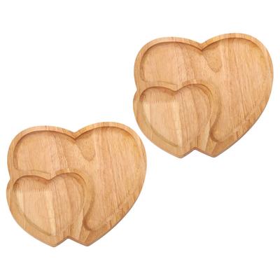 Holztablett herzförmiges Käsebrett Salat-Kuchenplatte Dekoration für Snacks Süßigkeiten Früchte Valentinstag Dekoration
