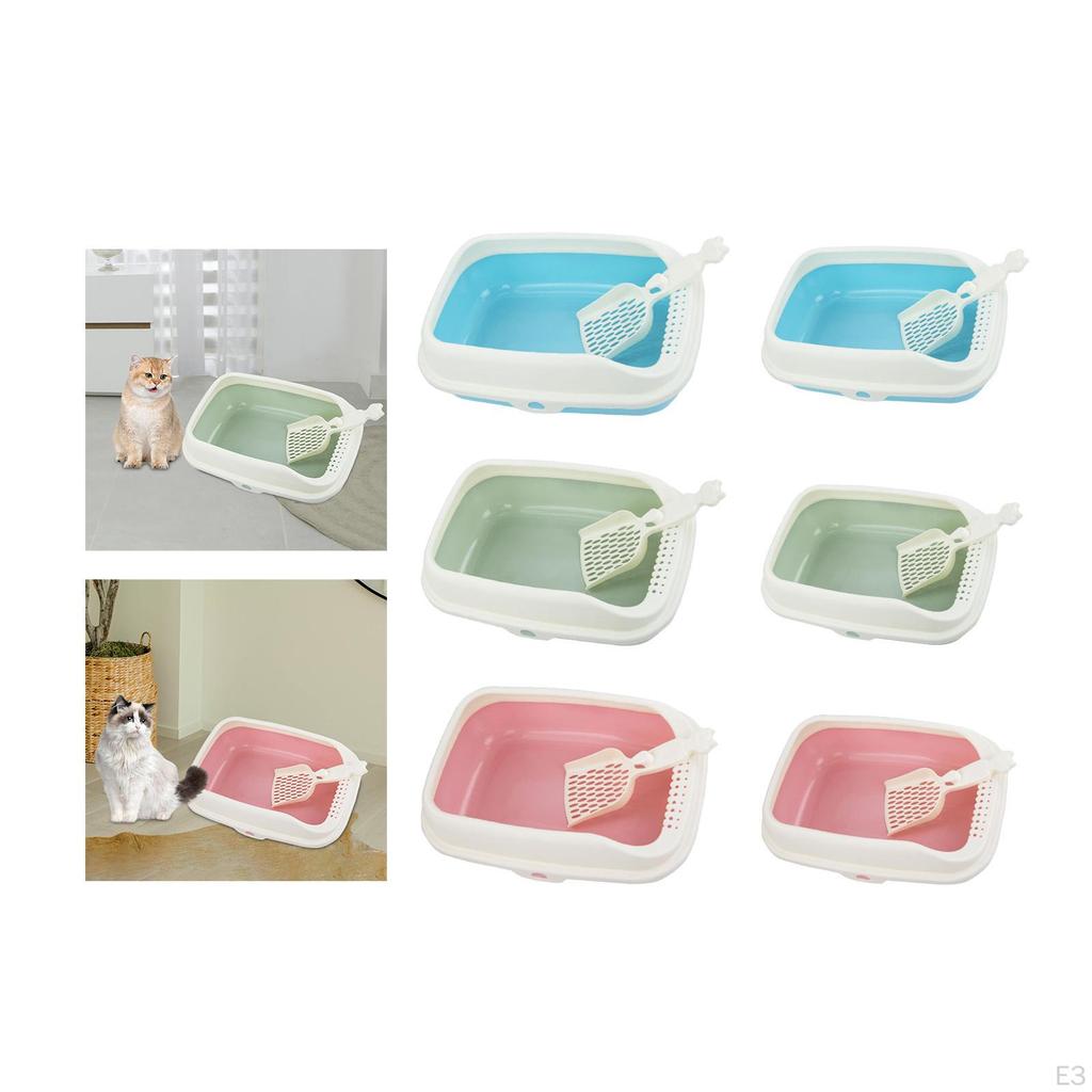 Cat Litter Box Open Top Kitty Tray Potty Toilet Bedpan for Bunny