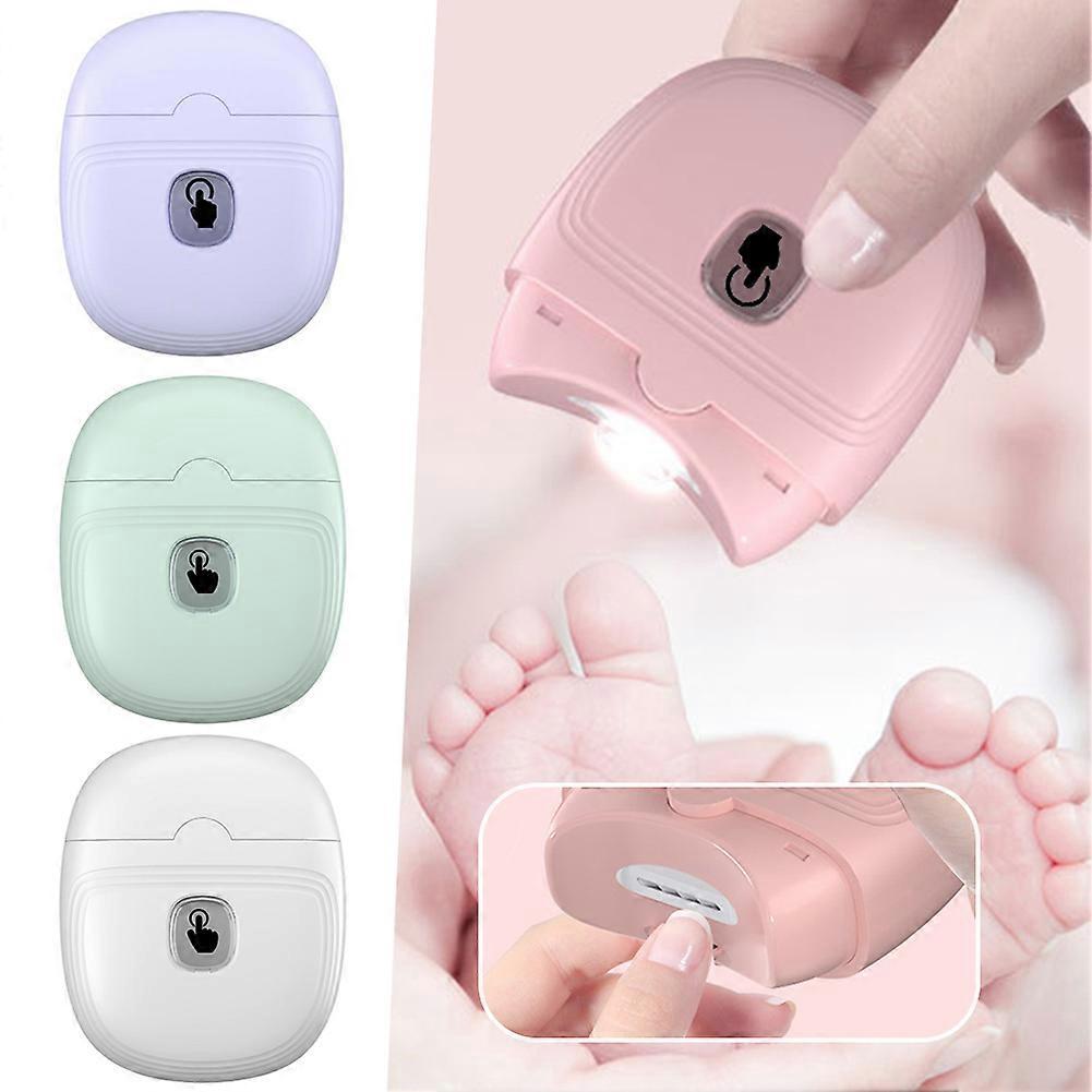 Electric Nail Clippers with Light, Rechargeable Automatic Nail Clippers with Nail Chip Storage