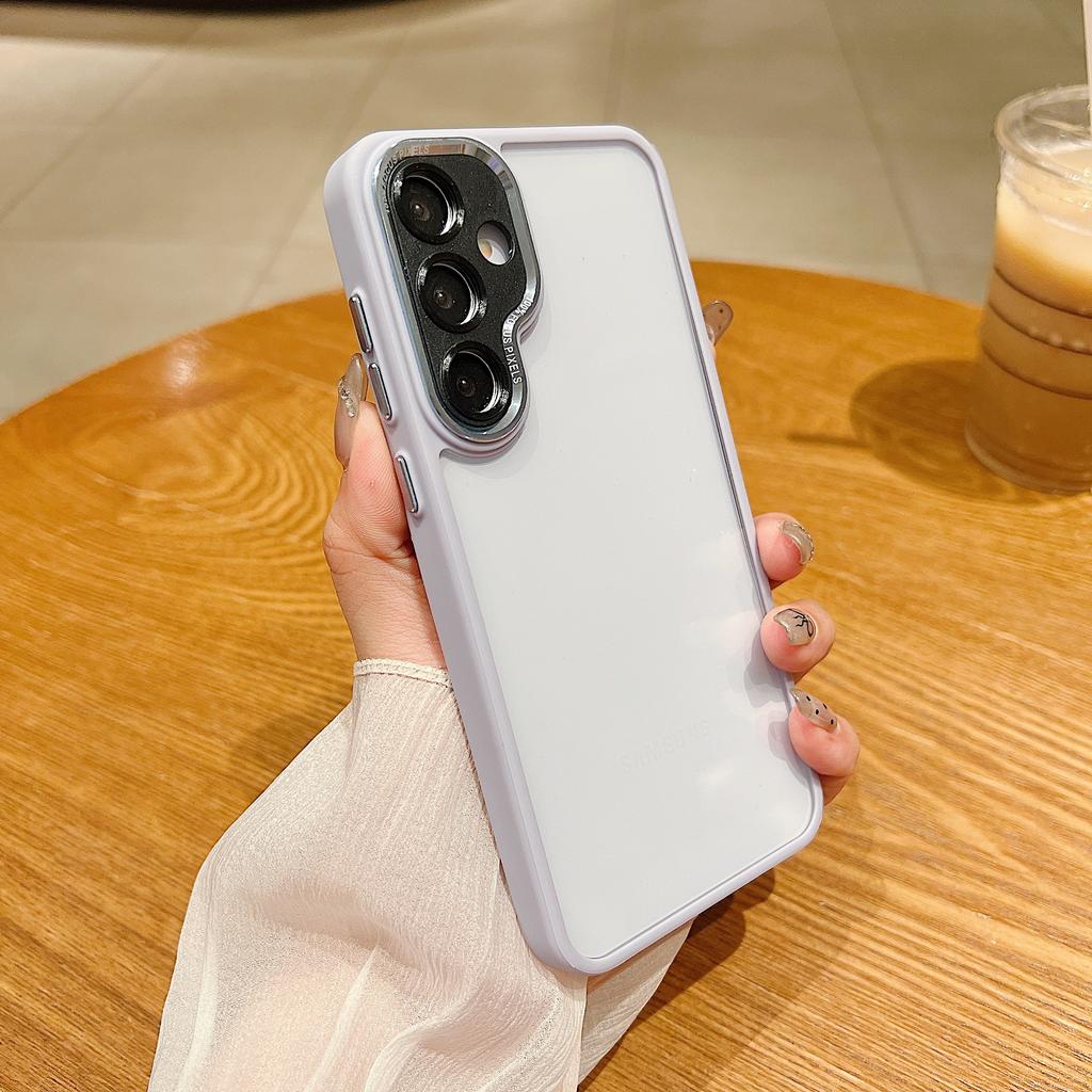 Samsung A mobile phone case, fine hole mobile phone case, skin feeling acrylic two-in-one three-star A/A case