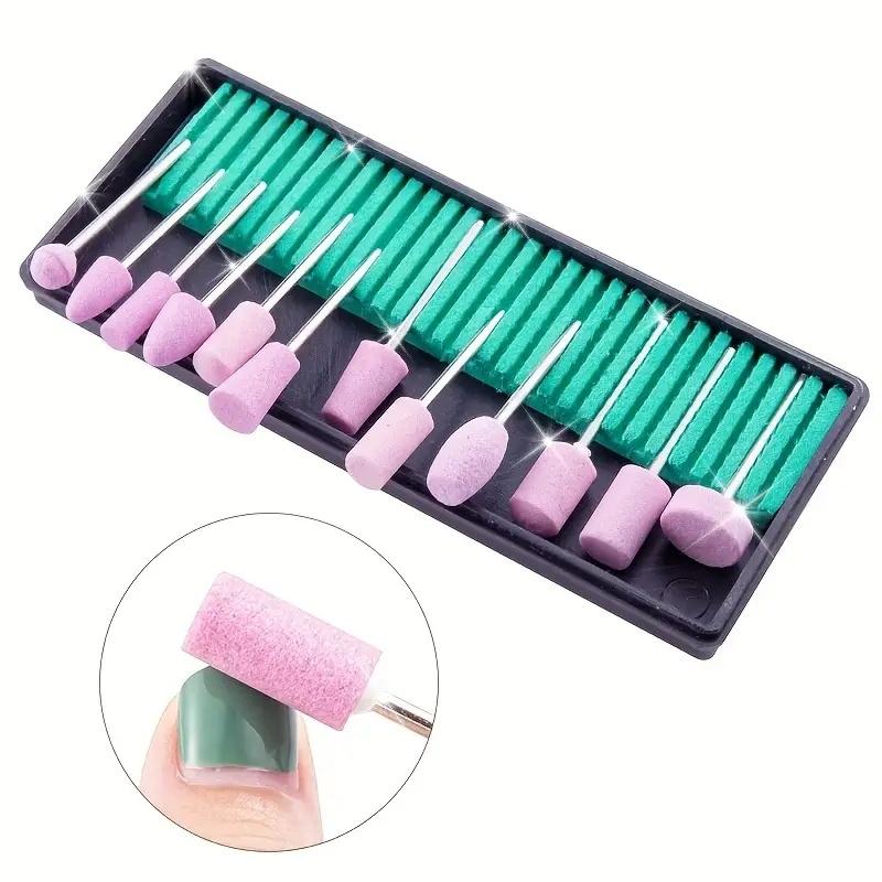 12Pcs Nail Drill Bits Set Sand Nail Polishing Burr Accessory for Nail Art Remove Acrylic Nails Gel Nail Drill Bits Set Accessory