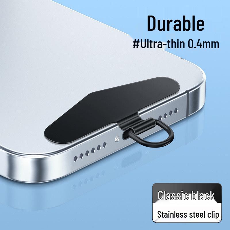 Universelles Edelstahl Anti-Verlust Handy-Lanyard mit stabilem Clip & Rückenaufkleber-Adapter