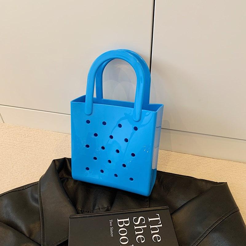 Solid Color Bag Women's New Beach Handbag