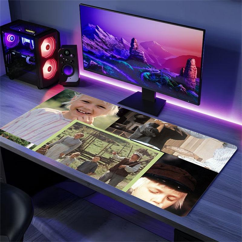 Emil Mouse Pad, Large Gaming Desk Mat, Non-slip XXL Mousepad for Laptop & Tablet, Mini PC Playmat with Stitched Edges