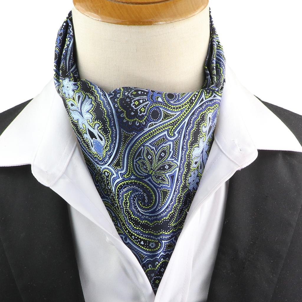 Pánská kravata Žakárová Květinová Paisley Pánská kravata Svatba Formální Ascot Šátek Samozavazovací Britský Gentleman Polyester Měkká kravata Luxusní