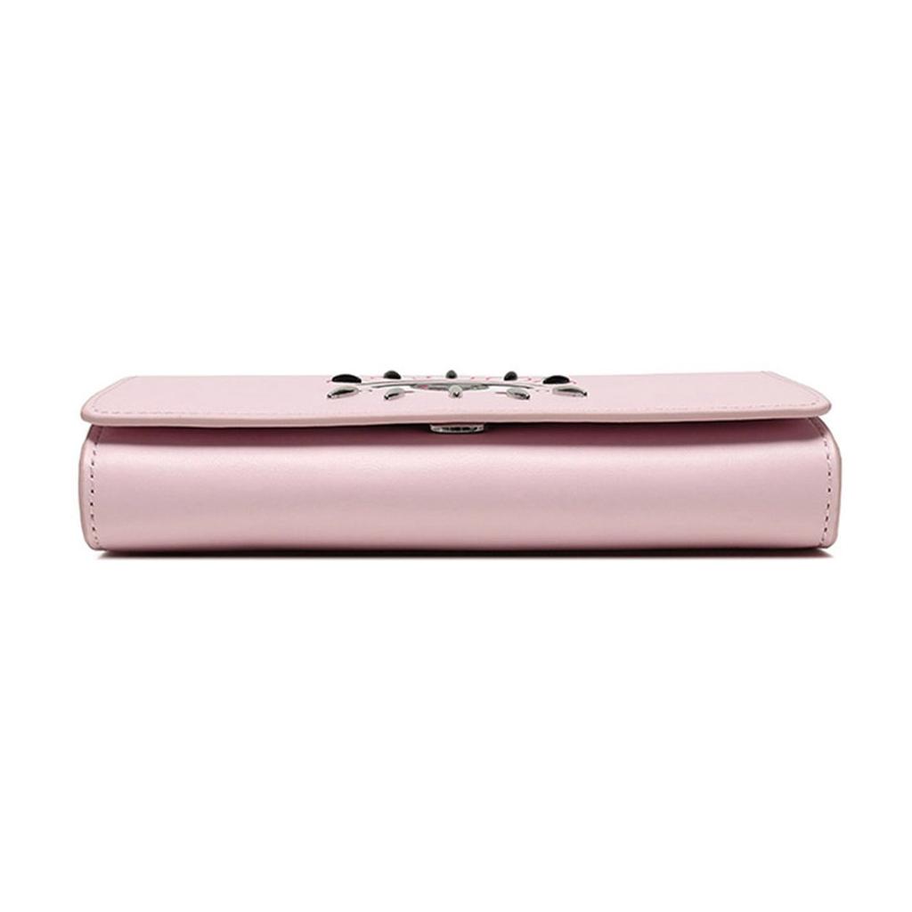 Kenzo Eye Logo Pattern Leather Chain Shoulder Bag Women bags Light-Pink F96-2PM618-L22-33