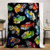 Hot Rod Cars Pattern Blanket bedroom Blanket for Livingroom Couch lunch break Soft throw for Friend's festival Gift