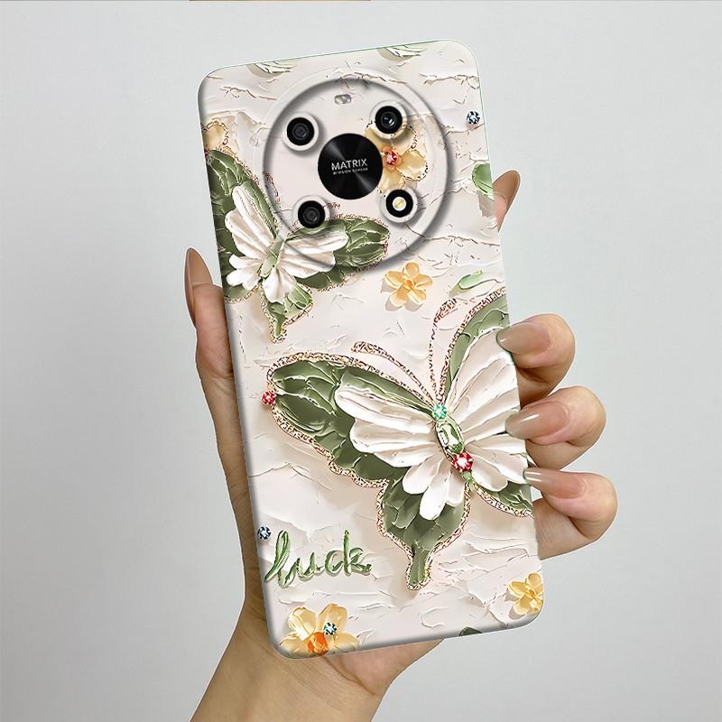 For Honor X9 4G 5G / Magic 4 Lite 4G 5G Phone Case ANY-NX1 LX1 LX2 LX3 Soft Silicone Sweet Painted Cover Cute Printed Casing