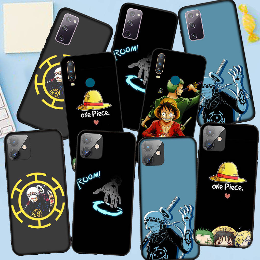 Phone Case for Samsung Galaxy S25 S24 S23 iPhone 16 15 Redmi Note 14 13 12 16E 8 X 11 Pro Max XR OPPO Moto Huawei Luffy One Piece Trafalgar Law Cover