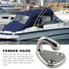 Vessel Wall Hooks - Stainless Steel 316 Fender Hooks, Wall Mounted Hooks Boat Storage