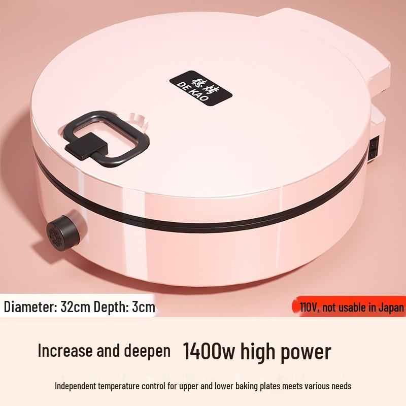 Double-Sided Electric Griddle 110V - Enlarged, Deepened for Home, US Spec for USA/Canada