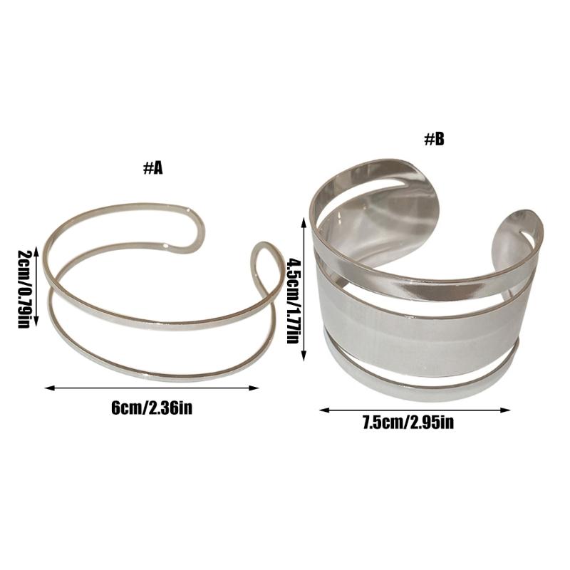 Open Cuff Bangle Bracelet Upper Arm Cuff Armlet Women Jewelry Valentines Gift
