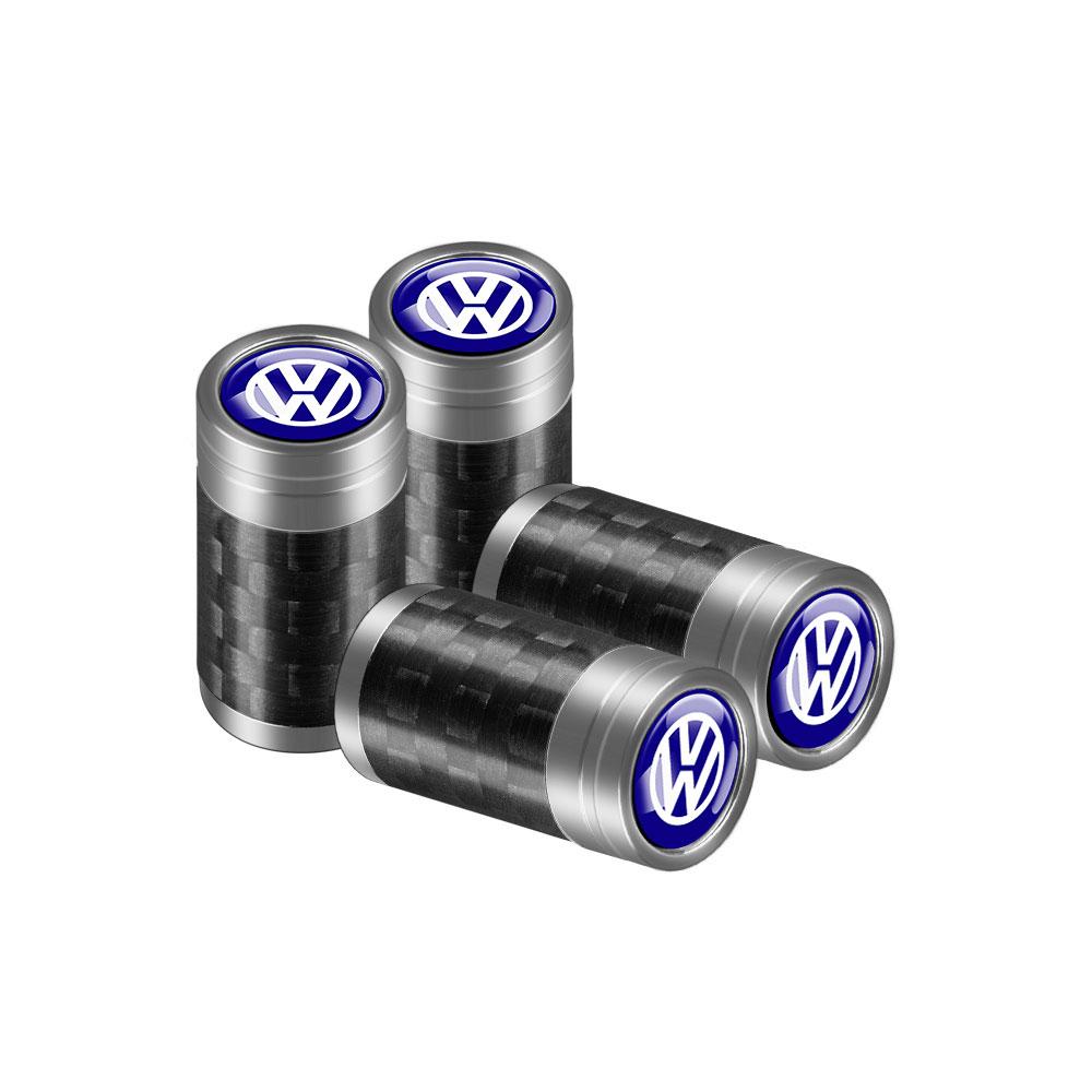 

Car Accessories Carbon Fiber Wheel Tire Valve Caps Stem Case For Volkswagen Golf Passat Jetta Tiguan Polo GTI Beetle Vento Rline