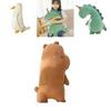 Large Soft Plush Dinosaur Pillow For Kids Cartoon Animal Design Nordic Style 75cm Height