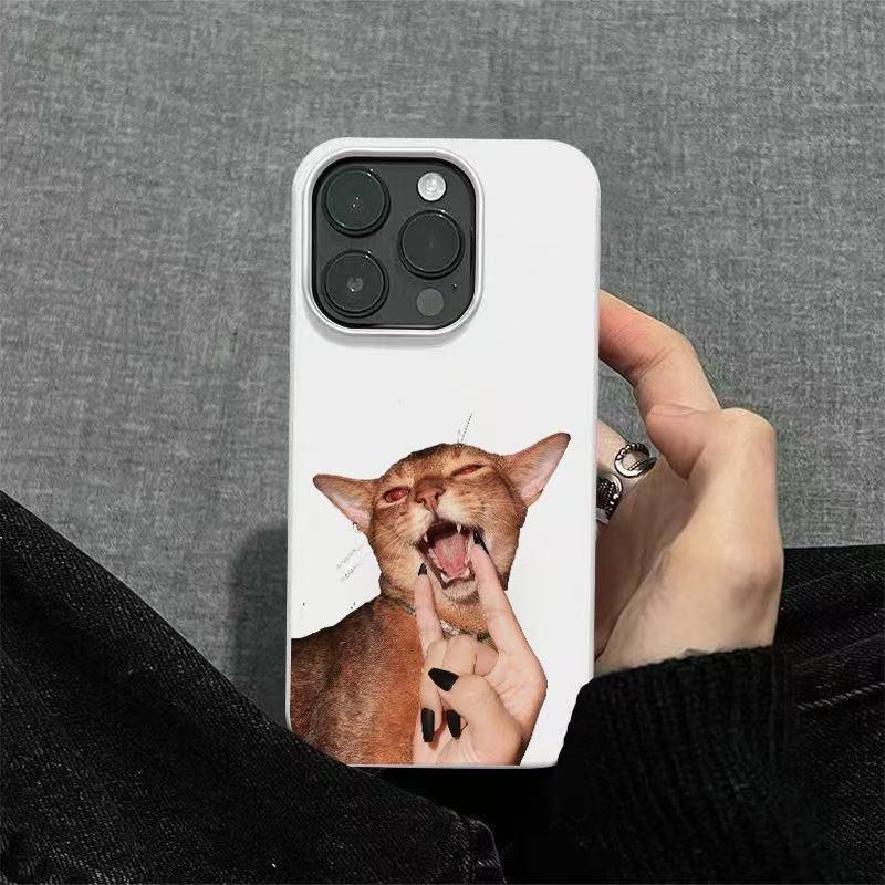cute cat japanese girl shockproof phone case for iphone 17 pro max 16 plus 15 14 13 11 silicone cover for iphone 12 xr xs shell