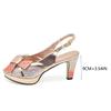 Rhinestone Peep-toe Heels & Bag Set for New Year's Eve