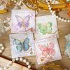 One Piece of Stylish Metal Bookmarks Featuring A Vintage Butterfly Design, Complete with A Chain and An Elegant Tassel Pendant