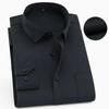 Plus Size Men's Slim Fit Plain Shirts Social Business Casual Long Sleeve Brand Dress Shirts Black Red Daily Office Multi-color