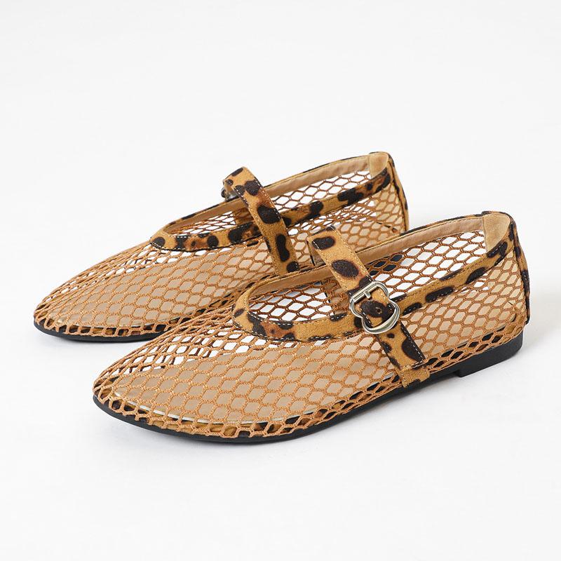 Fashion Summer Women Shoes Round Toe Flat Heel Mesh Sandals for Women Breathable Mary Janes Shoes zapatos de mujer WSH5326