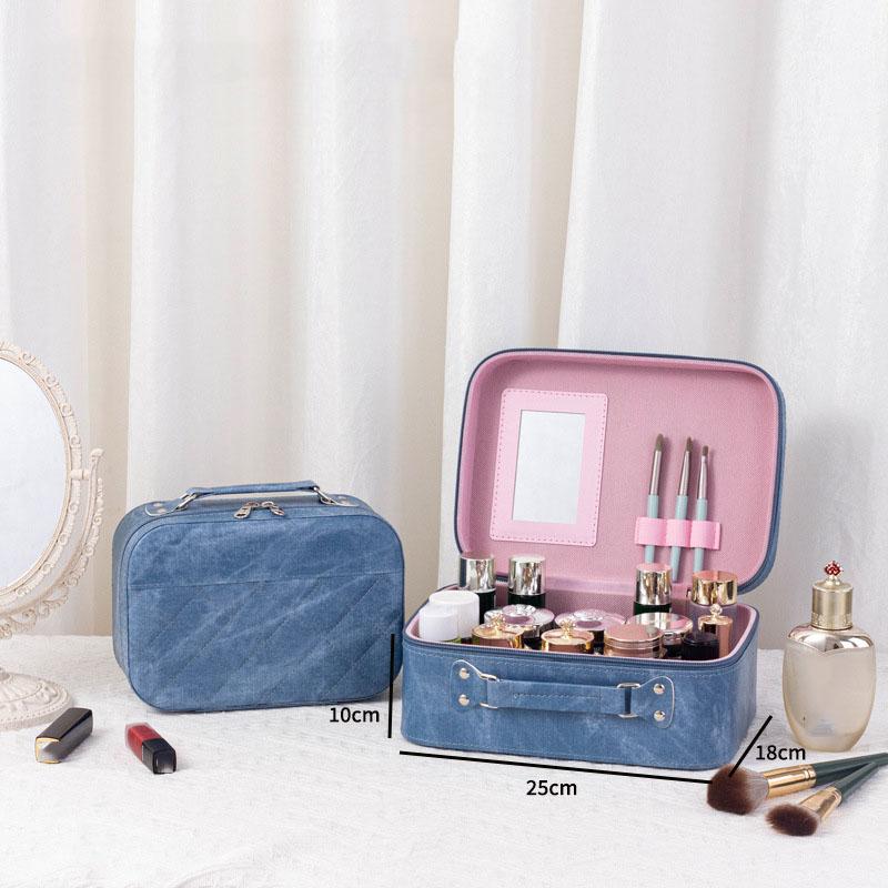 Large Capacity Advanced PU Leather Makeup Bags Fashion  Women's Travel Multiple Models Portable Makeup Box Portable Storage Bags