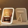 LED Makeup Mirror, 3-Color Light, 360° Rotatable, Touch Control, USB Powered, Tabletop Vanity Mirror for Bedroom Bathroom Trave