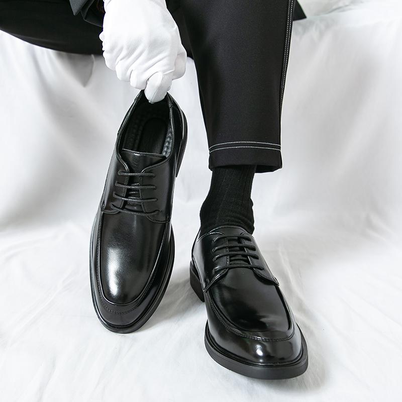 Herren Kleid Derbys Formell Business Lackschuhe Schwarz Smoking Hochzeitsschuhe Übergröße