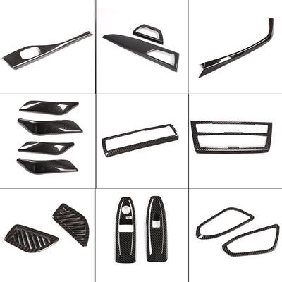 Samolepka ABS Carbon Fiber Car Center Control Vnitřní dekorace pro BMW řady 1 2 F20 F21 F22 F23 2012-2018 Autodoplňky
